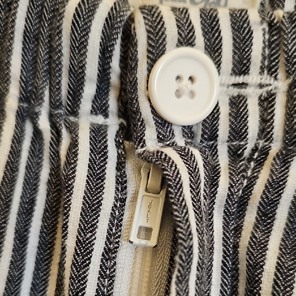 Brandy Melville JOHN GALT Black and White Striped Trousers - Picture 4 of 9